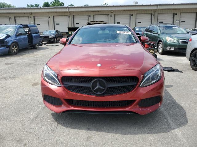 WDDWJ4KB2HF335725 - 2017 MERCEDES-BENZ C 300 4MATIC RED photo 5