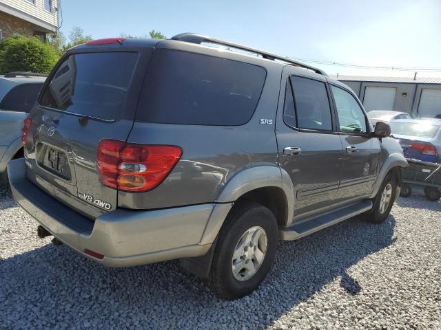 5TDBT44A04S220557 - 2004 TOYOTA SEQUOIA SR5 GRAY photo 3