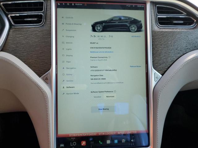 5YJSA1DN7DFP04530 - 2013 TESLA MODEL S შავი ფოტო 9