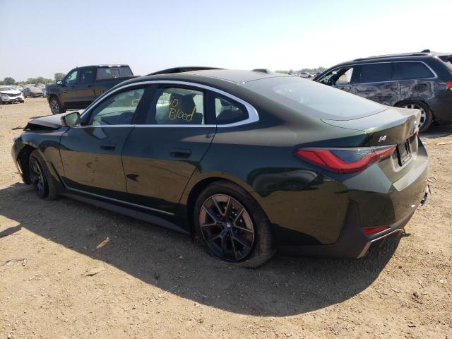 WBY43AW08PFR41336 - 2023 BMW I4 EDRIVE3 GREEN photo 2