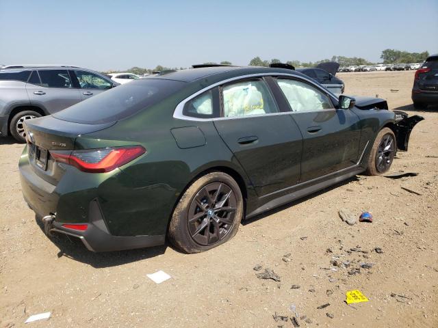 WBY43AW08PFR41336 - 2023 BMW I4 EDRIVE3 GREEN photo 3