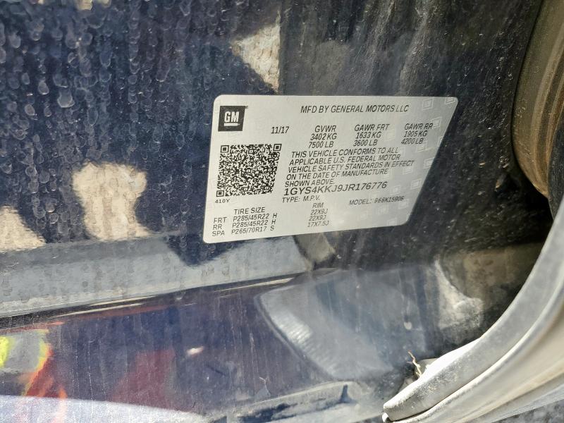 1GYS4KKJ9JR176776 - 2018 CADILLAC ESCALADE ESV PLATINUM Mavi foto 13