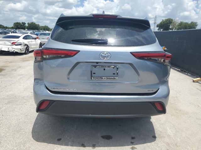 5TDGZRAH3MS060046 - 2021 TOYOTA HIGHLANDER XLE BLUE photo 6