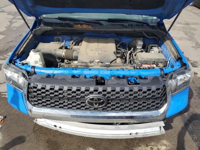 5TFUY5F14LX929112 - 2020 TOYOTA TUNDRA DOUBLE CAB SR/SR5 BLUE photo 11