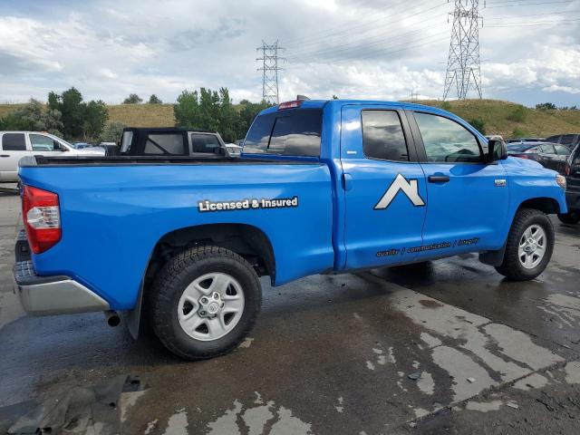 5TFUY5F14LX929112 - 2020 TOYOTA TUNDRA DOUBLE CAB SR/SR5 BLUE photo 3