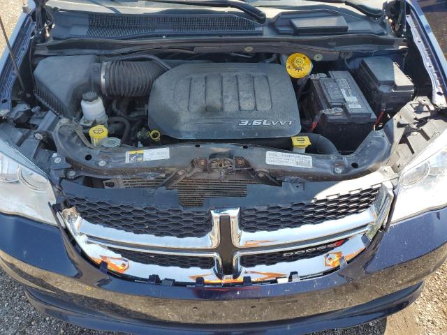 2C4RDGBG8FR671624 - 2015 DODGE GRAND CARA SE BLUE photo 12