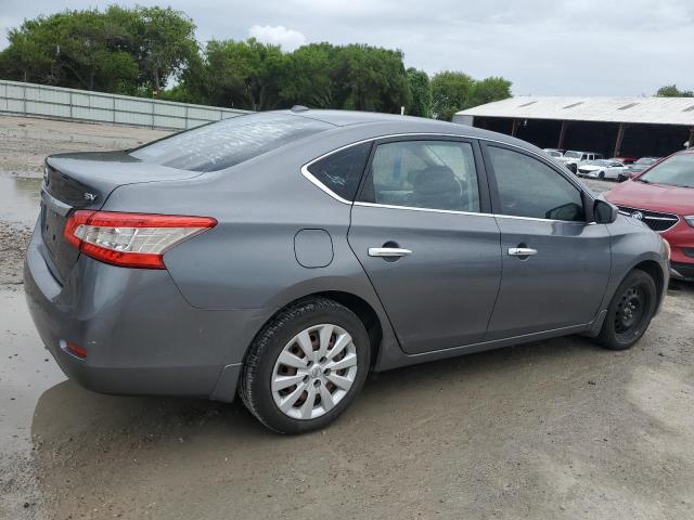 3N1AB7AP3FL658753 - 2015 NISSAN SENTRA S GRAY photo 3