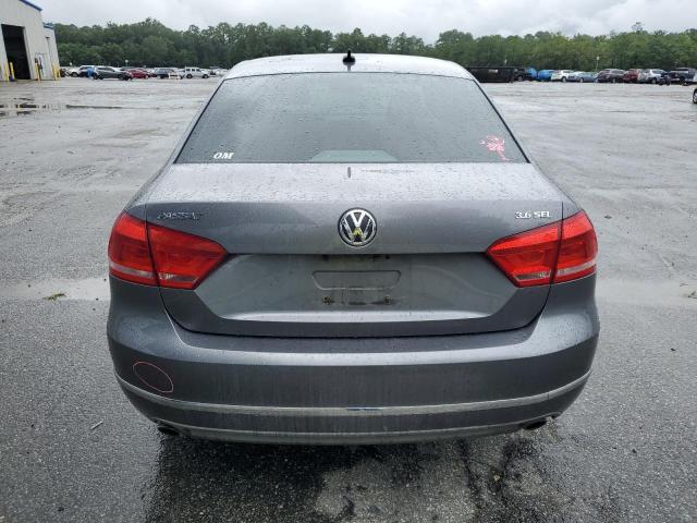 1VWCM7A37CC011421 - 2012 VOLKSWAGEN PASSAT SEL GRAY photo 6