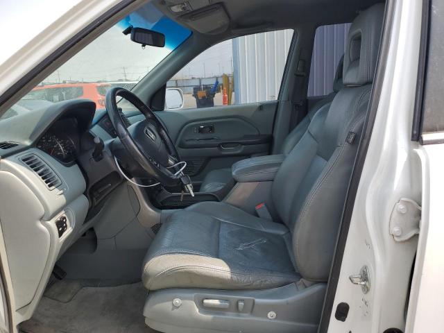 2HKYF18734H615031 - 2004 HONDA PILOT EXL WHITE photo 7