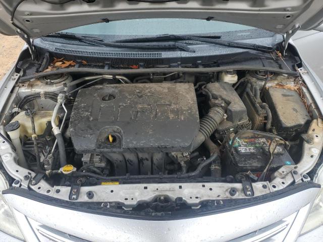 5YFBU4EE8DP118172 - 2013 TOYOTA COROLLA BASE Plata foto 11