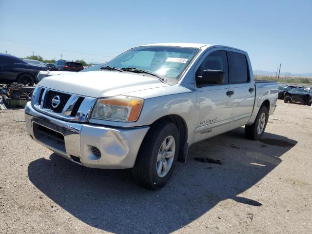 1N6AA0EK4BN325815 - 2011 NISSAN TITAN S SILVER photo 1