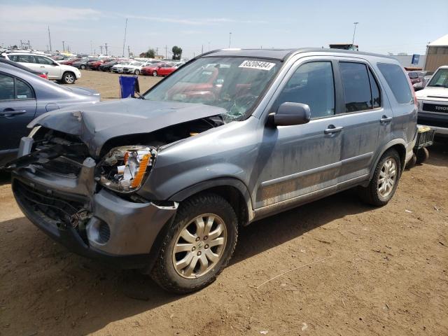 JHLRD78906C046462 - 2006 HONDA CR-V SE BLUE photo 1