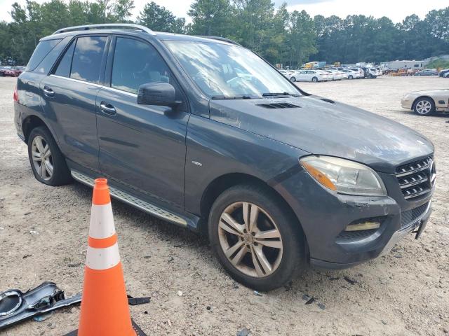 4JGDA5HB1CA058341 - 2012 MERCEDES-BENZ ML 350 4MATIC GRAY photo 4