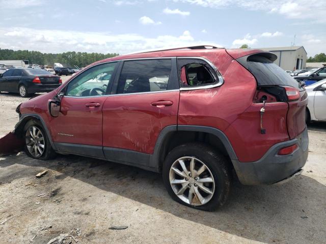 1C4PJLDB1EW173250 - 2014 JEEP CHEROKEE LIMITED RED photo 2