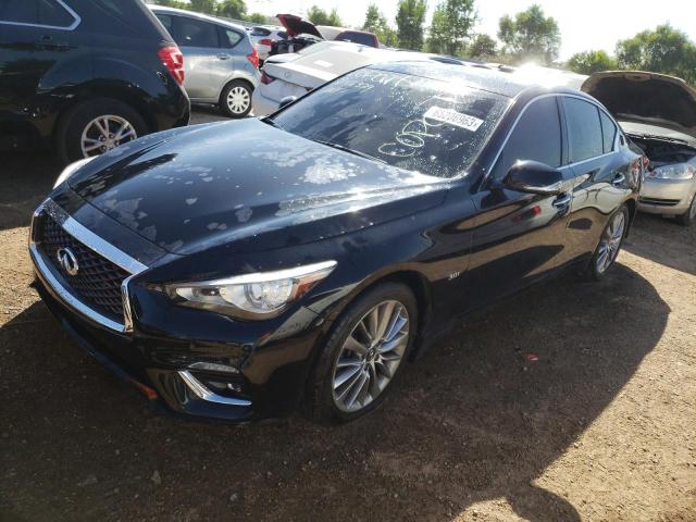 JN1EV7AR9JM437733 - 2018 INFINITI Q50 LUXE BLACK photo 1