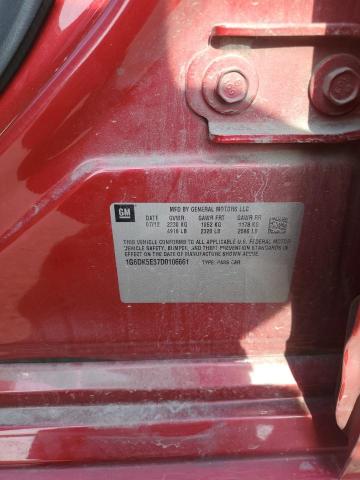 1G6DK5E37D0106661 - 2013 CADILLAC CTS PERFORMANCE COLLECTION Kırmızı fotoğraf 12