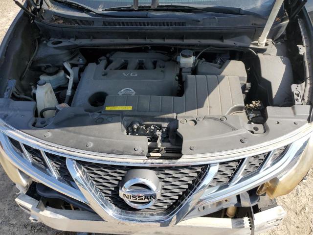 JN8AZ1MW6BW176960 - 2011 NISSAN MURANO S BLACK photo 12