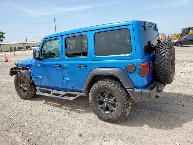 1C4HJXDG1MW830084 - 2021 JEEP WRANGLER U SPORT Կապույտ լուսանկար 2