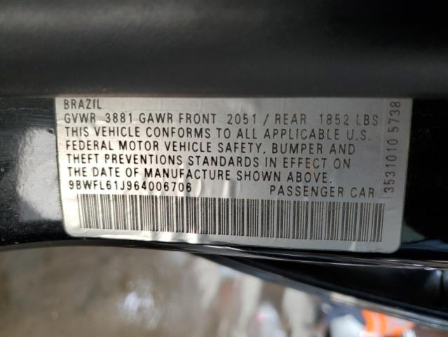 9BWFL61J964006706 - 2006 VOLKSWAGEN GOLF GL BLACK photo 13