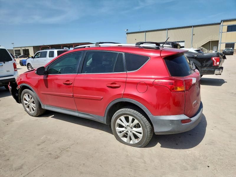 2T3DFREV5DW066800 - 2013 TOYOTA RAV4 LIMITED Qırmızı foto 2