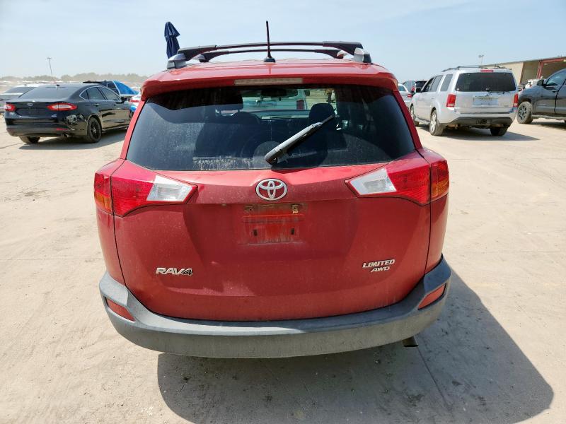 2T3DFREV5DW066800 - 2013 TOYOTA RAV4 LIMITED Qırmızı foto 6