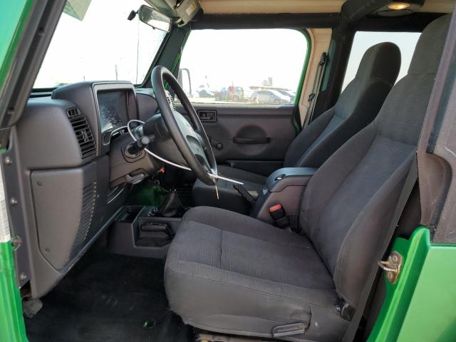 1J4FA49S35P354395 - 2005 JEEP WRANGLER / SPORT GREEN photo 7