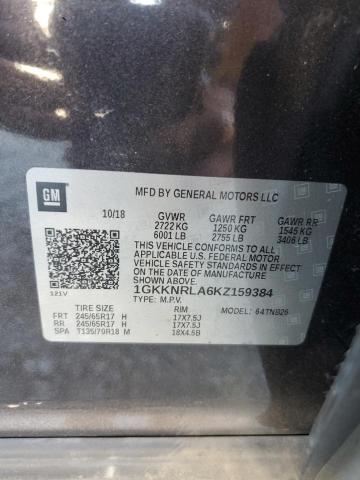 1GKKNRLA6KZ159384 - 2019 GMC ACADIA SLE გრაფიტი ფოტო 13