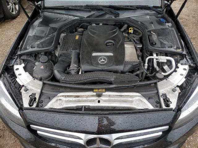 55SWF4KB1HU194693 - 2017 MERCEDES-BENZ C 300 4MATIC BLACK photo 11