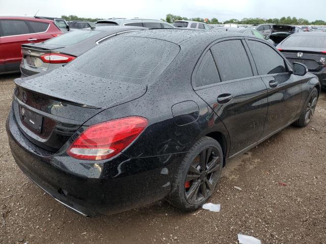 55SWF4KB1HU194693 - 2017 MERCEDES-BENZ C 300 4MATIC BLACK photo 3