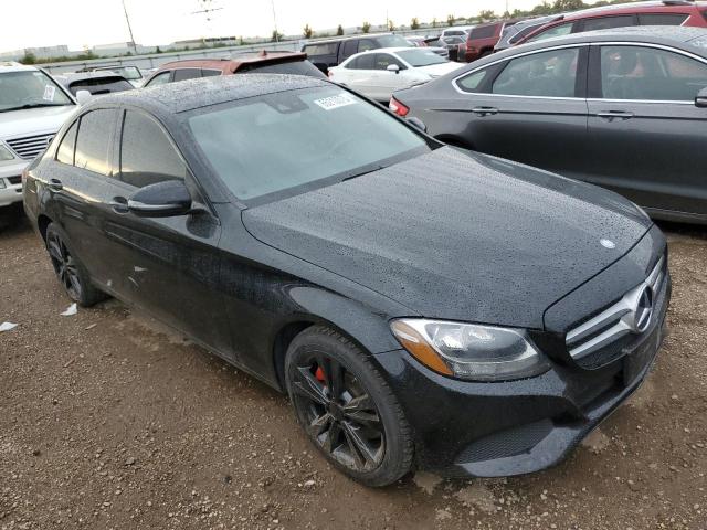 55SWF4KB1HU194693 - 2017 MERCEDES-BENZ C 300 4MATIC BLACK photo 4