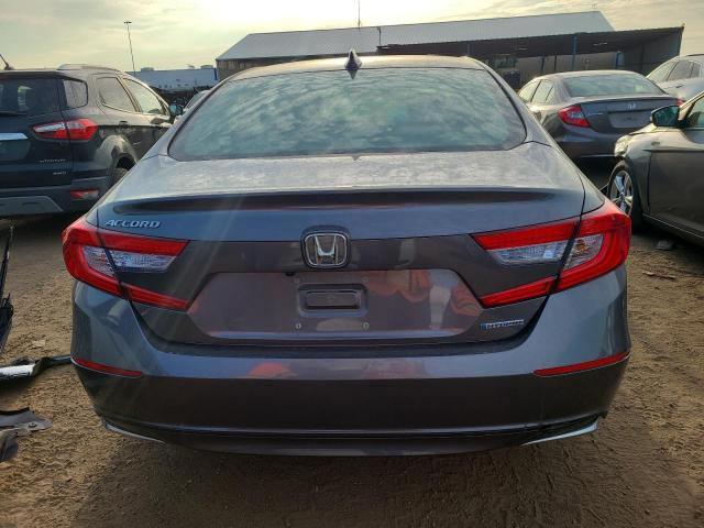 1HGCV3F44KA012662 - 2019 HONDA ACCORD HYBRID EX GRAY photo 6