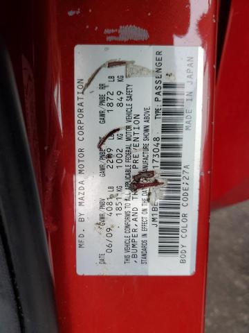 JM1BL1S5XA1173048 - 2010 MAZDA 3 S Կարմիր լուսանկար 12