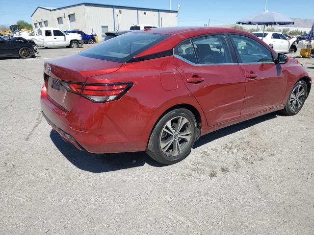 3N1AB8CV0PY230595 - 2023 NISSAN SENTRA SV RED photo 3