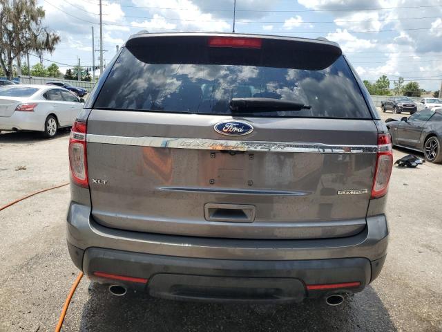 1FM5K7D87EGB49606 - 2014 FORD EXPLORER XLT GRAY photo 6