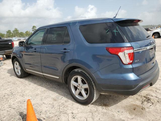 1FM5K7D82KGB06576 - 2019 FORD EXPLORER XLT BLUE photo 2