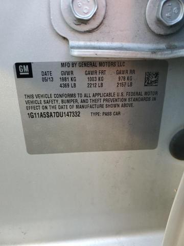 1G11A5SA7DU147332 - 2013 CHEVROLET MALIBU LS Gümüş foto 12