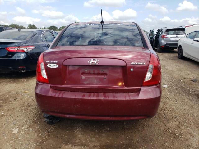 KMHCN46CX8U245248 - 2008 HYUNDAI ACCENT GLS RED photo 6