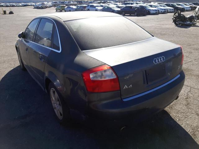 WAULT68E52A113329 - 2002 AUDI A4 3.0 QUATTRO GRAY photo 3