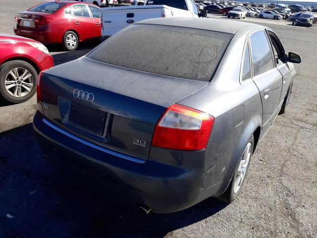 WAULT68E52A113329 - 2002 AUDI A4 3.0 QUATTRO GRAY photo 4