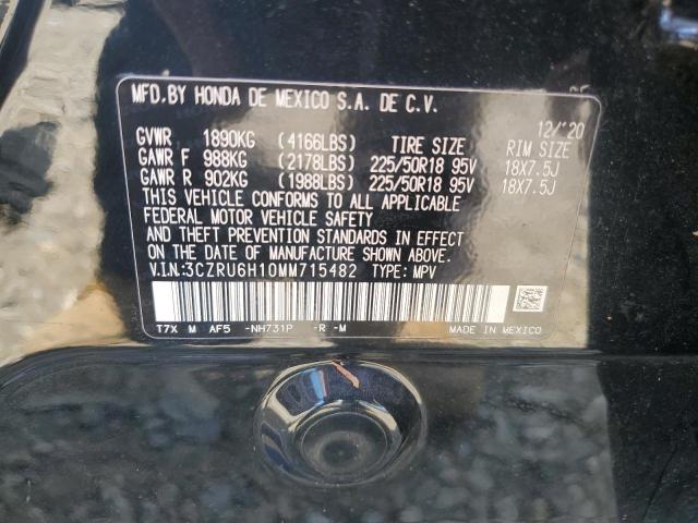 3CZRU6H10MM715482 - 2021 HONDA HR-V SPORT შავი ფოტო 14