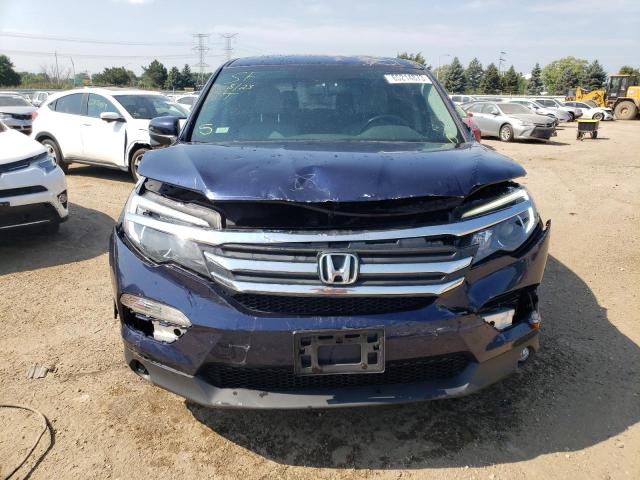 5FNYF5H85GB039574 - 2016 HONDA PILOT EXL BLUE photo 5