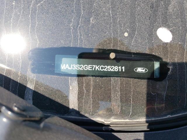 MAJ3S2GE7KC252811 - 2019 FORD ECOSPORT SE GRAY photo 12