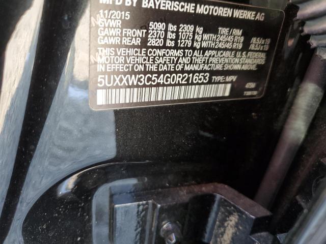 5UXXW3C54G0R21653 - 2016 BMW X4 XDRIVE28I BLACK photo 13