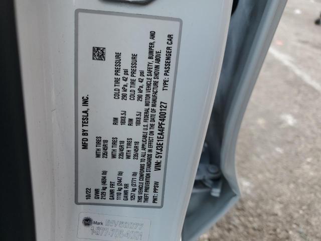 5YJ3E1EA4PF400127 - 2023 TESLA MODEL 3 Ağ foto 12