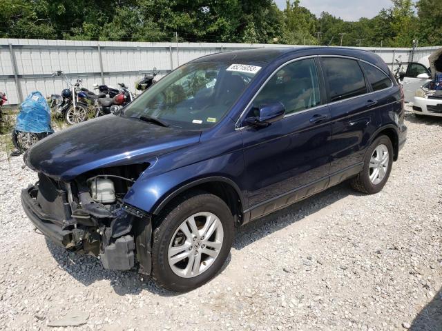 5J6RE4H76BL097234 - 2011 HONDA CR-V EXL BLUE photo 1