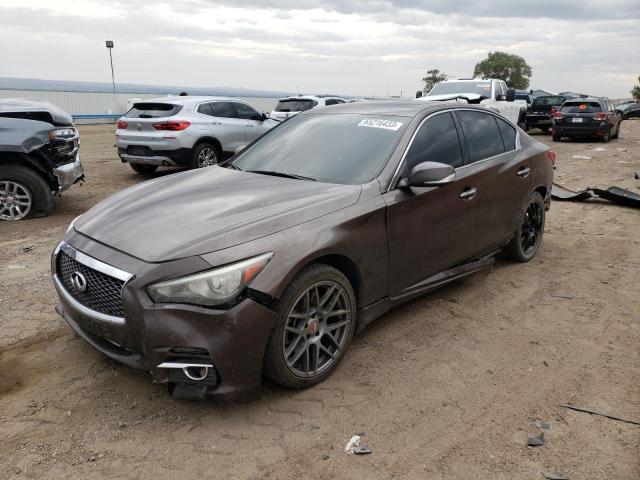 JN1BV7AR7EM687433 - 2014 INFINITI Q50 BASE BROWN photo 1