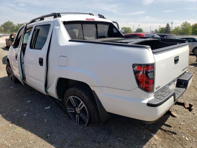 5FPYK1F71CB458280 - 2012 HONDA RIDGELINE SPORT WHITE photo 2