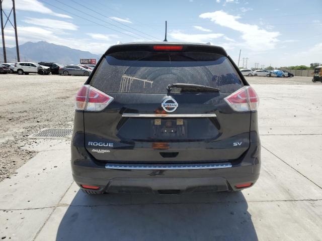 KNMAT2MT4GP656943 - 2016 NISSAN ROGUE S BLACK photo 6