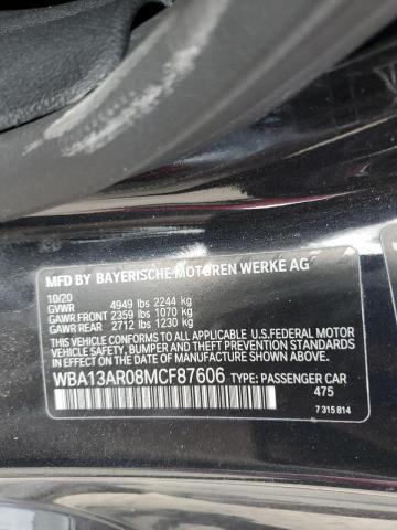 WBA13AR08MCF87606 - 2021 BMW M440XI BLACK photo 13