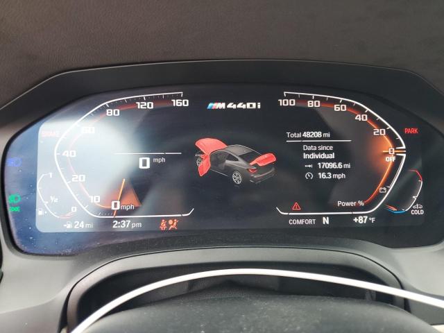 WBA13AR08MCF87606 - 2021 BMW M440XI BLACK photo 9